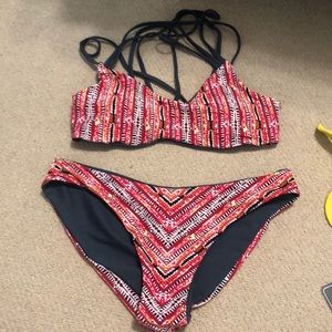 2 piece strapy back bikini